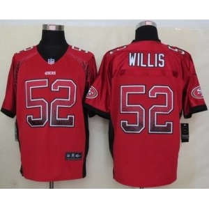 nike nfl jerseys san francisco 49ers #52 patrick willis red[Elite drift fashion]