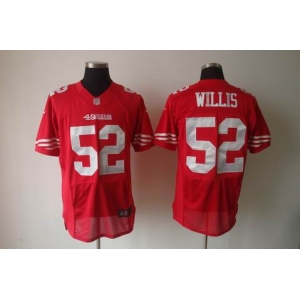 nike nfl jerseys san francisco 49ers #52 willis red[elite]