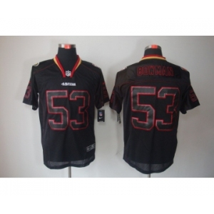 nike nfl jerseys san francisco 49ers #53 bowman black[Elite lights out]