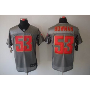 nike nfl jerseys san francisco 49ers #53 bowman grey[Elite shadow]