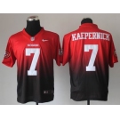 nike nfl jerseys san francisco 49ers #7 colin kaepernick red-grey[Elite drift fashion][second version]