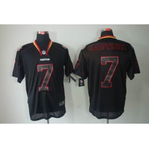 nike nfl jerseys san francisco 49ers #7 kaepernick black[Elite lights out]