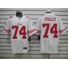 nike nfl jerseys san francisco 49ers #74 staley white[Elite]