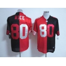 nike nfl jerseys san francisco 49ers #80 jerry rice red-black[Elite split]
