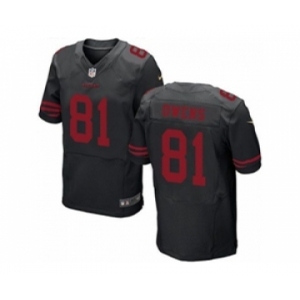 nike nfl jerseys san francisco 49ers #81 terrell owens black[Elite][owens]