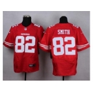 nike nfl jerseys san francisco 49ers #82 smith red[Elite][smith]