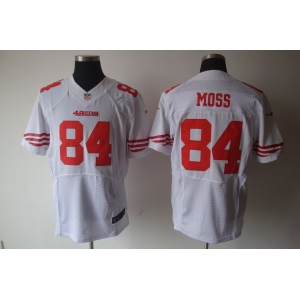 nike nfl jerseys san francisco 49ers #84 moss white[elite]