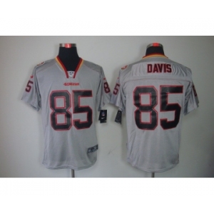 nike nfl jerseys san francisco 49ers #85 davis grey[Elite lights out]