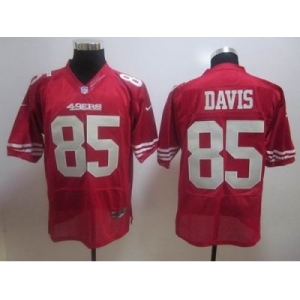 nike nfl jerseys san francisco 49ers #85 davis red[elite]