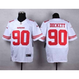nike nfl jerseys san francisco 49ers #90 dockett white[Elite][dockett]
