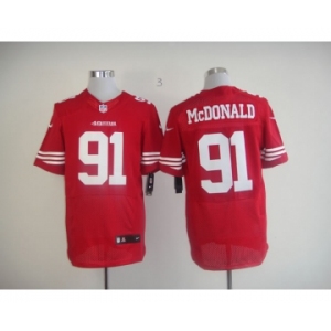 nike nfl jerseys san francisco 49ers #91 mcdonald red[Elite]
