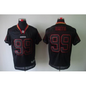 nike nfl jerseys san francisco 49ers #99 smith black[Elite lights out]