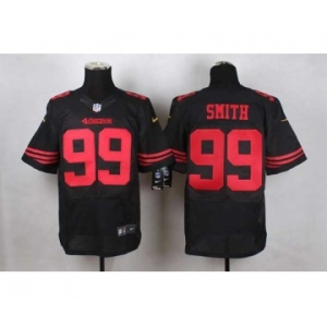 nike nfl jerseys san francisco 49ers #99 smith black[Elite]
