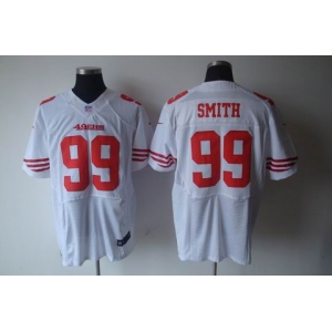 nike nfl jerseys san francisco 49ers #99 smith white[Elite]