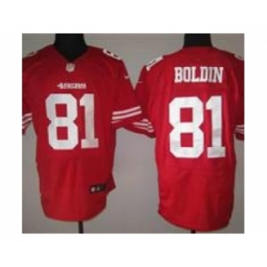 nike nfl san francisco 49ers #81 boldin red[Elite]