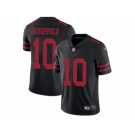 Men Nike San Francisco 49ers #10 Jimmy Garoppolo Black Vapor Untouchable Limited Player NFL Jersey