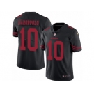 Men Nike San Francisco 49ers #10 Jimmy Garoppolo Limited Black Rush Vapor Untouchable NFL Jersey