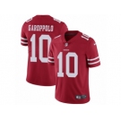 Men Nike San Francisco 49ers #10 Jimmy Garoppolo Red Team Color Vapor Untouchable Limited Player NFL Jersey