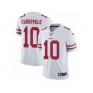 Men Nike San Francisco 49ers #10 Jimmy Garoppolo White Vapor Untouchable Limited Player NFL Jersey