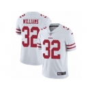 Men Nike San Francisco 49ers #32 Joe Williams White Vapor Untouchable Limited Player NFL Jersey