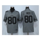 Men Nike San Francisco 49ers #80 Jerry Rice Gray Stitched Gridiron Gray Limited Jersey