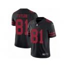 Men Nike San Francisco 49ers #81 Trent Taylor Black Vapor Untouchable Limited Player NFL Jersey