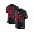 Men Nike San Francisco 49ers #95 Tank Carradine Black Vapor Untouchable Limited Player NFL Jersey