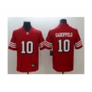 Men's Nike San Francisco 49ers #10 Jimmy Garoppolo Limited red Rush Vapor Untouchable NFL Jerseys