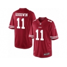 Men's Nike San Francisco 49ers #11 Marquise Goodwin Limited Red Team Color NFL Jersey