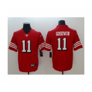 Men's Nike San Francisco 49ers #11 Marquise Goodwin Limited red Rush Vapor Untouchable NFL Jerseys