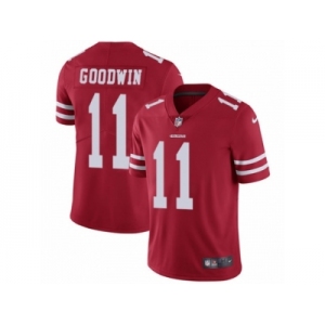 Men's Nike San Francisco 49ers #11 Marquise Goodwin Vapor Untouchable Limited Red Team Color NFL Jersey