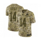 Men's Nike San Francisco 49ers #14 Y.A. Tittle Limited Camo 2018 Salute to Service NFL Jersey