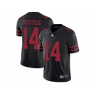 Men's Nike San Francisco 49ers #14 Y.A. Tittle Vapor Untouchable Limited Black NFL Jersey