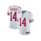 Men's Nike San Francisco 49ers #14 Y.A. Tittle Vapor Untouchable Limited White NFL Jersey