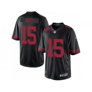 Men's Nike San Francisco 49ers #15 Josh Huff Limited Black NFL Jersey