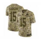 Men's Nike San Francisco 49ers #15 Pierre Garcon Limited Camo 2018 Salute to Service NFL Jersey