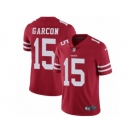 Men's Nike San Francisco 49ers #15 Pierre Garcon Vapor Untouchable Limited Red Team Color NFL Jersey