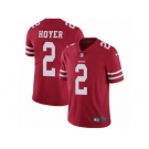 Men's Nike San Francisco 49ers #2 Brian Hoyer Vapor Untouchable Limited Red Team Color NFL Jersey