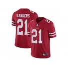 Men's Nike San Francisco 49ers #21 Deion Sanders Vapor Untouchable Limited Red Team Color NFL Jersey