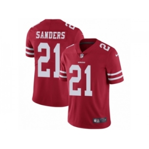 Men's Nike San Francisco 49ers #21 Deion Sanders Vapor Untouchable Limited Red Team Color NFL Jersey