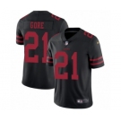 Men's Nike San Francisco 49ers #21 Frank Gore Black Vapor Untouchable Limited Player NFL Jersey