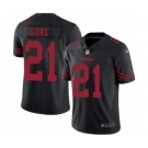 Men's Nike San Francisco 49ers #21 Frank Gore Limited Black Rush Vapor Untouchable NFL Jersey