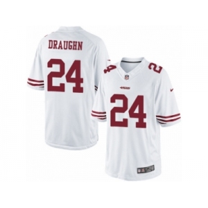 Men's Nike San Francisco 49ers #24 Shaun Draughn Limited White NFL Jersey