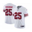 Men's Nike San Francisco 49ers #25 Richard Sherman Limited White Rush Vapor Untouchable NFL Jersey