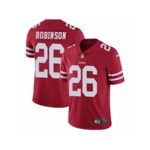 Men's Nike San Francisco 49ers #26 Rashard Robinson Vapor Untouchable Limited Red Team Color NFL Jersey