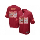 Men's Nike San Francisco 49ers #28 Carlos Hyde Limited Red Strobe NFL Jersey