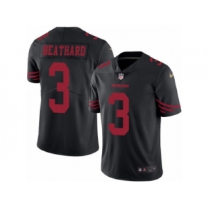 Men's Nike San Francisco 49ers #3 C. J. Beathard Limited Black Rush NFL Jersey