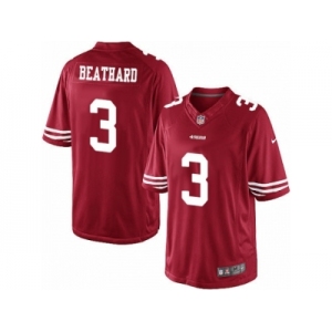 Men's Nike San Francisco 49ers #3 C. J. Beathard Limited Red Team Color NFL Jersey