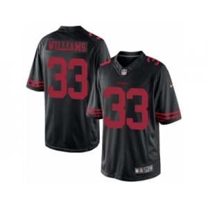 Men's Nike San Francisco 49ers #33 Joe Williams Limited Black NFL Jersey