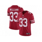 Men's Nike San Francisco 49ers #33 Joe Williams Vapor Untouchable Limited Red Team Color NFL Jersey